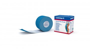 Leukotape k 5m x 5cm blauw 1st