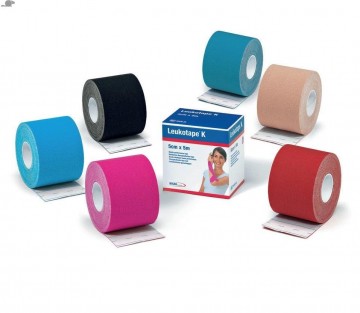 Leukotape k 5m x 5cm huidskleur 1st