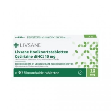 Livsane cetirizine dihcl 10mg tabletten 30 stuks