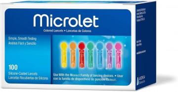 Microlet lancetten 100st kleur