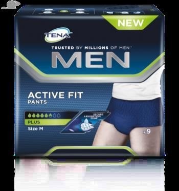 Tena men active fit pants medium 12st