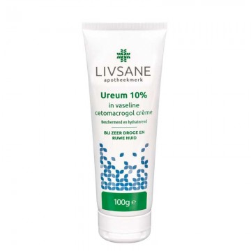 Ureum 10 in vaselinecetomacrogolcreme in tube 100g