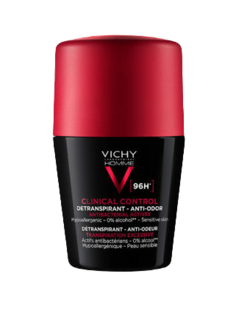 Vichy homme clinical control 96 uur deodorant roller 50ml